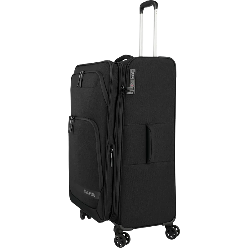 Travelite Kick Off 4-Rollen-Trolley L erw. 78 cm -Schwarz