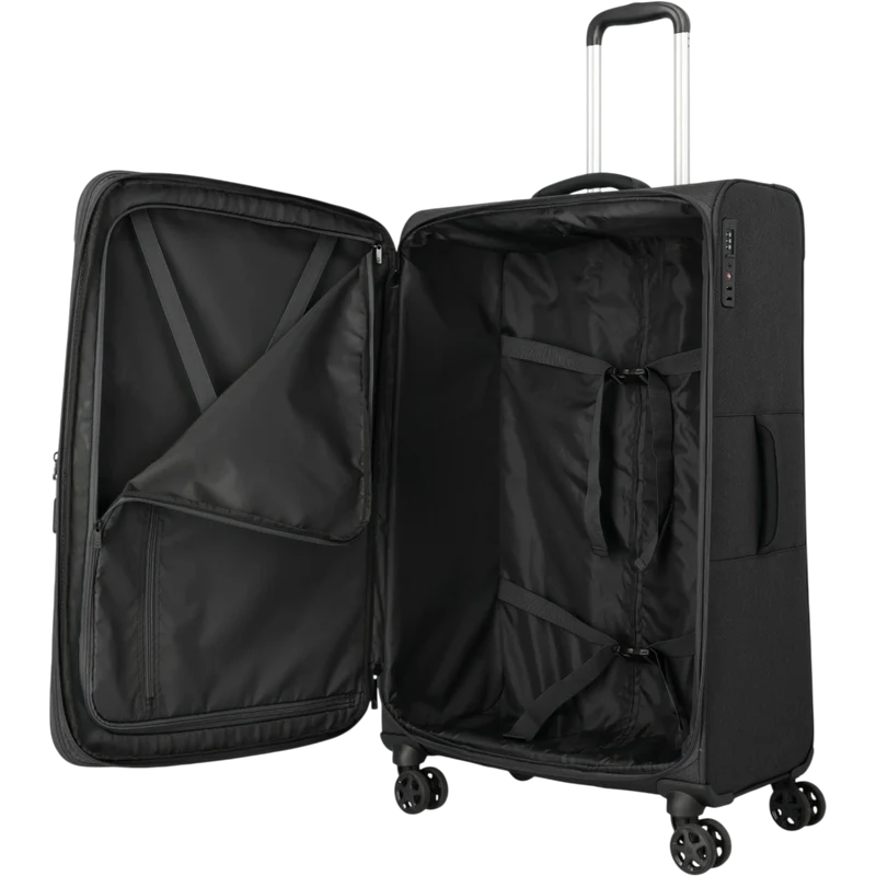 Travelite Kick Off 4-Rollen-Trolley L erw. 78 cm -Schwarz