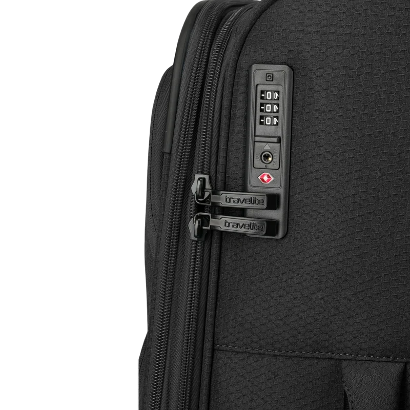 Travelite Kick Off 4-Rollen-Trolley L erw. 78 cm -Schwarz