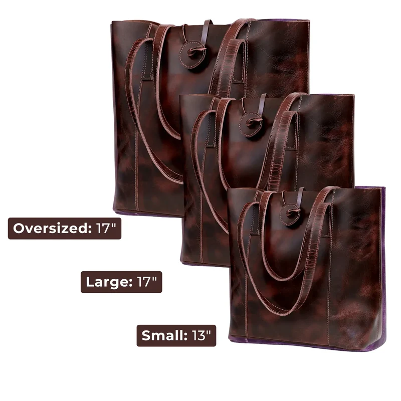 Verona Leather Tote Bag Combo for Women - Burgundy