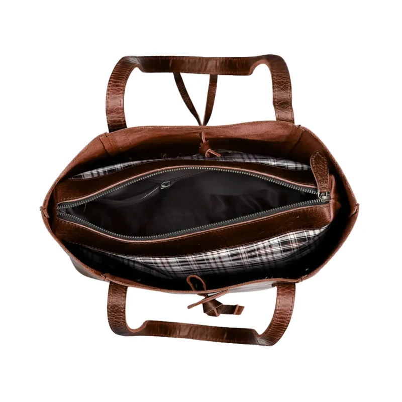 Verona Leather Tote Bag Combo for Women - Burgundy