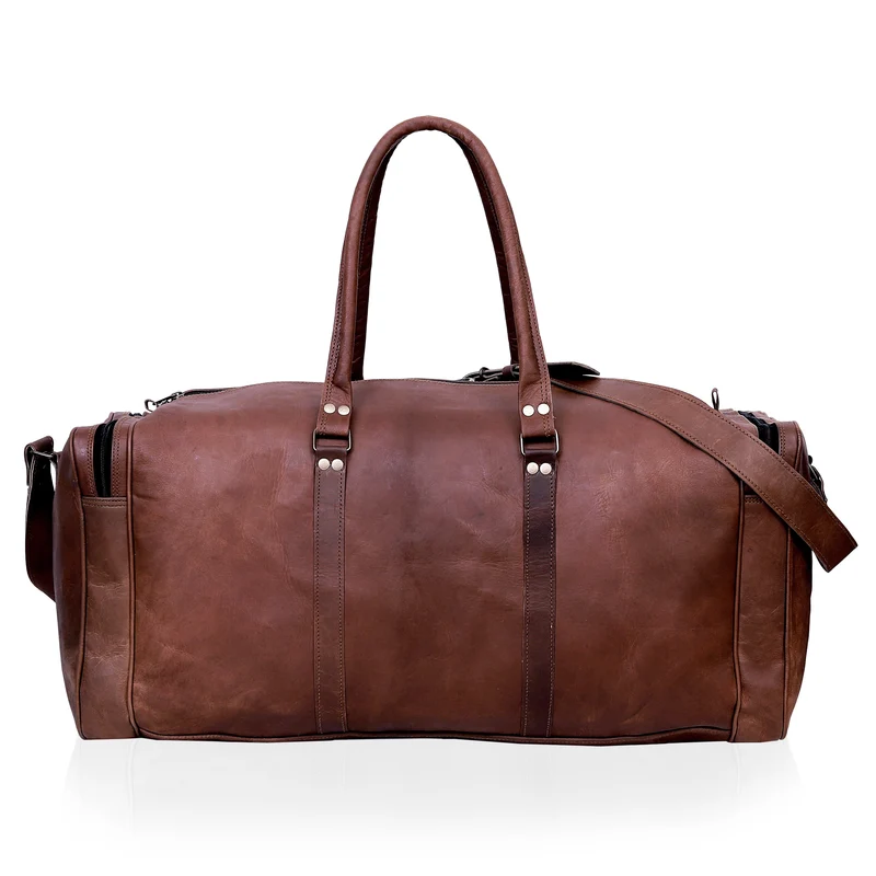 Braxton Genuine Leather Duffel Bag for Men