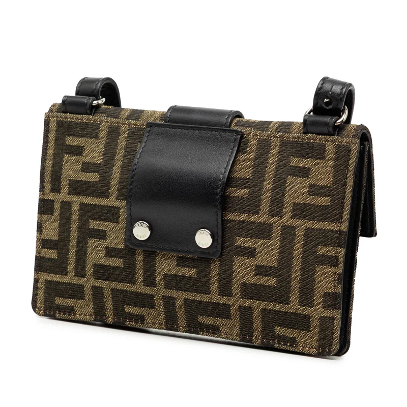 Fendi Zucca Canvas Cabrio Baguette-Tasche