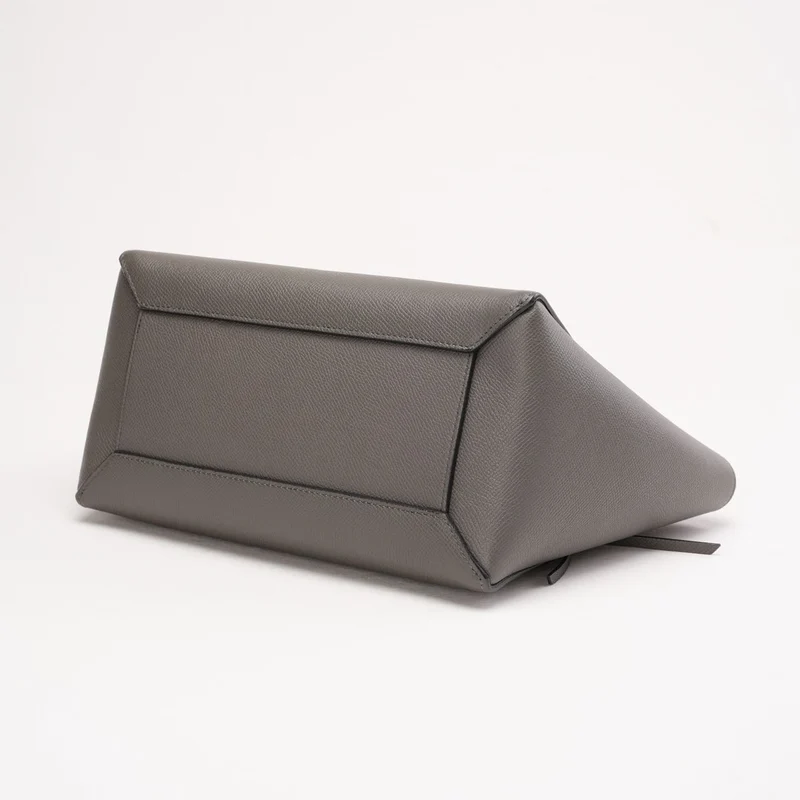 Celine Micro Belt Bag aus genarbtem Kalbsleder, Grau, 2017
