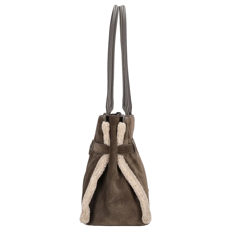 Coccinelle Sabine Soft - Schultertasche 36 cm (fango/wart.t/fan)