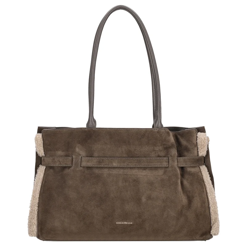 Coccinelle Sabine Soft - Schultertasche 36 cm (fango/wart.t/fan)
