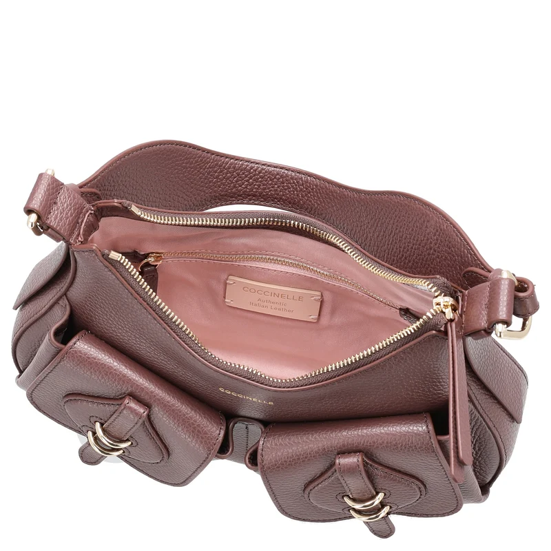 Coccinelle Mavery Pocket - Schultertasche 29 cm (berry)