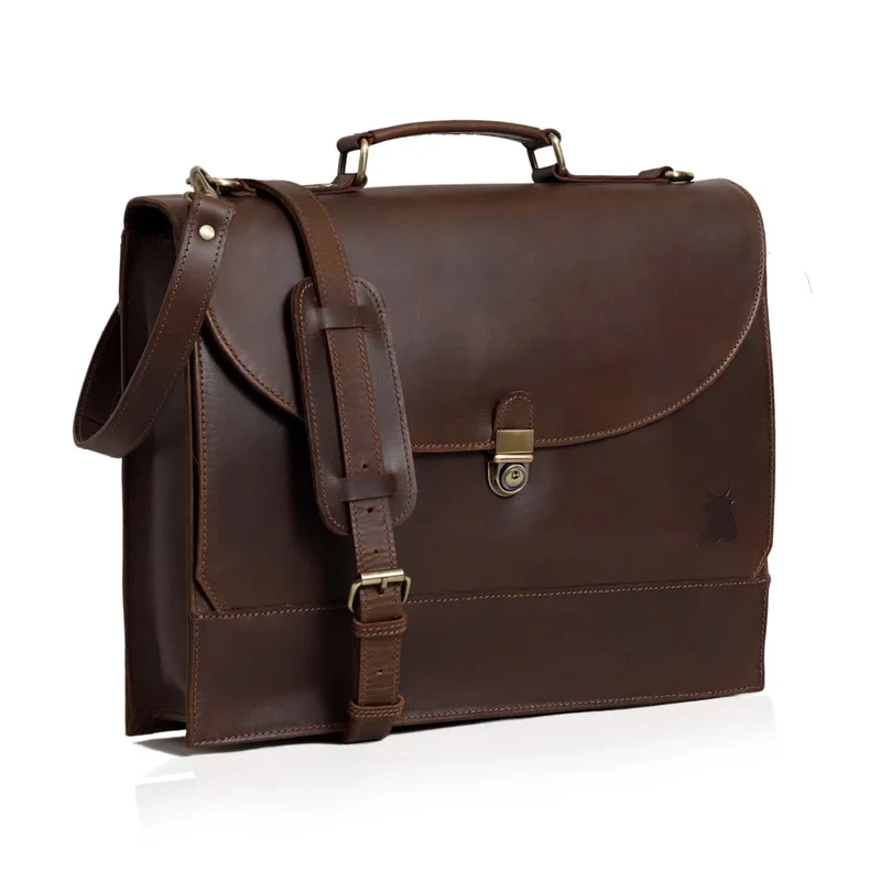 Beckett Buffalo Leather Briefcase