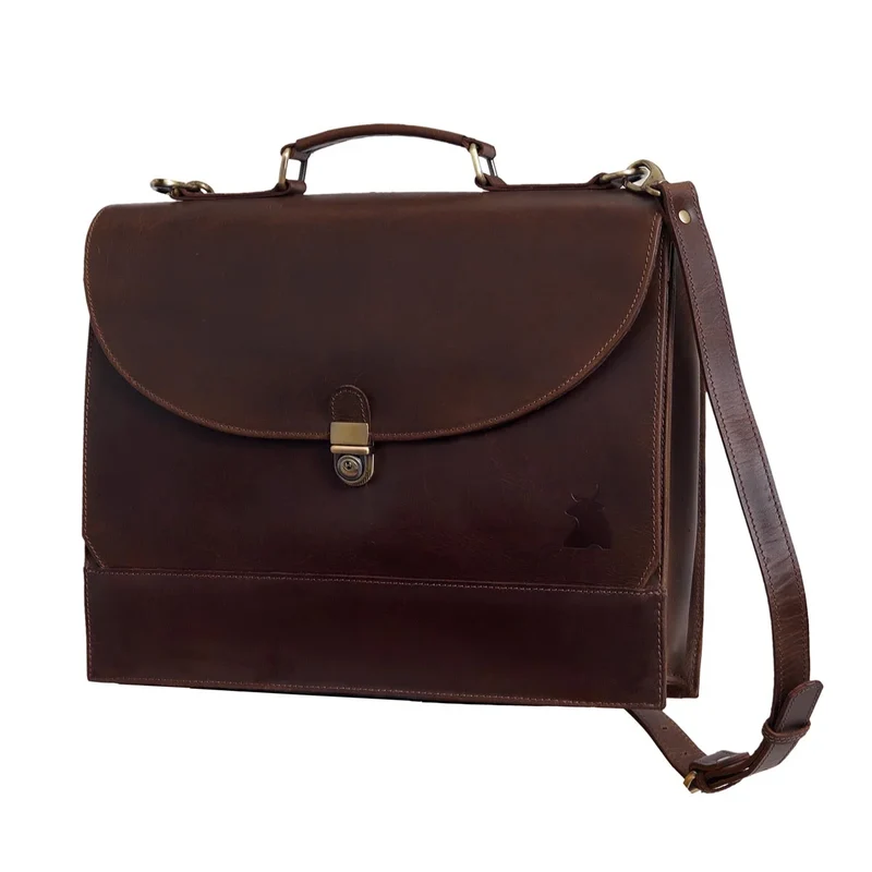 Beckett Buffalo Leather Briefcase