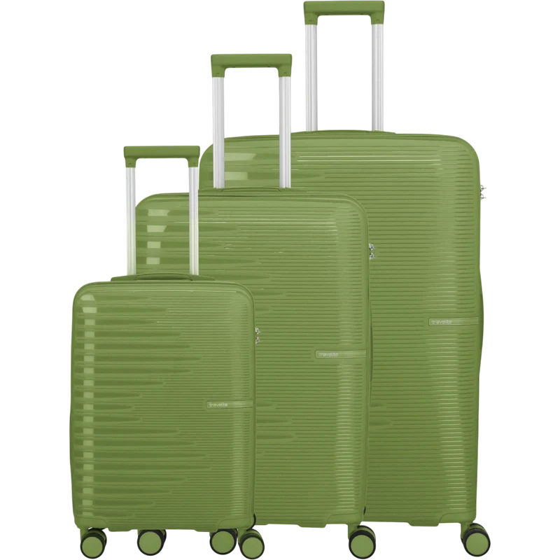 Travelite Pacific 4-Rollen-Koffer-Set 3tlg. L/M/S -olive