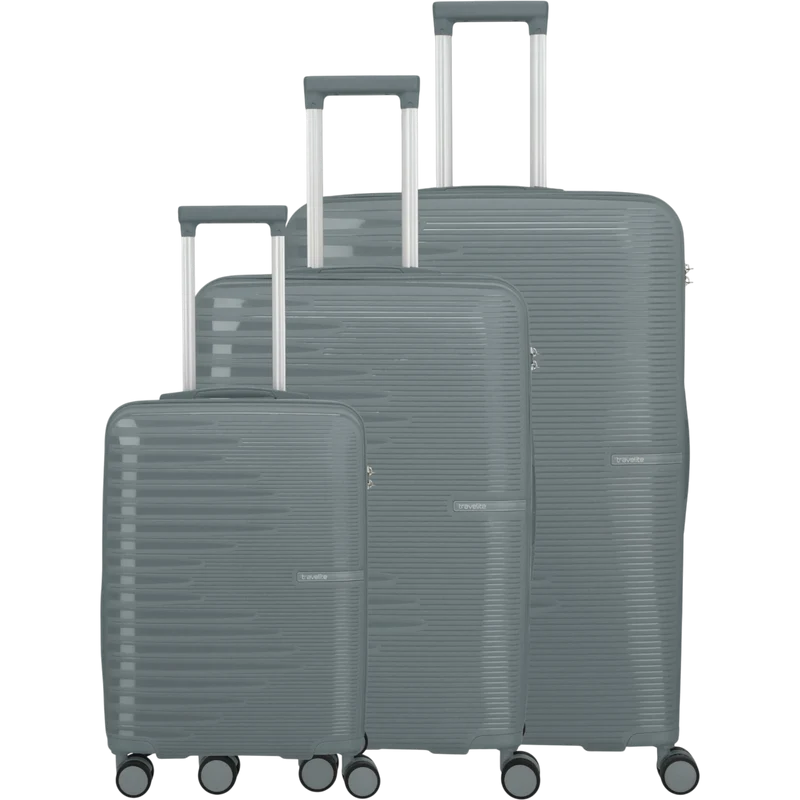 Travelite Pacific 4-Rollen-Koffer-Set 3tlg. L/M/S -anthracite