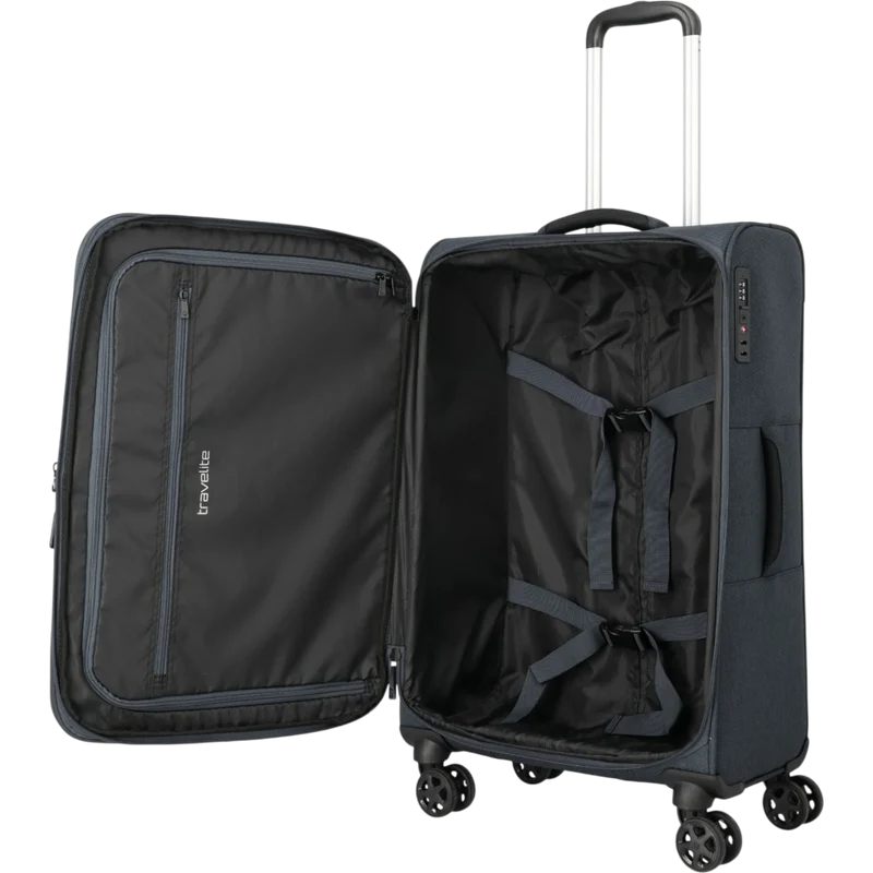 Travelite Kick Off 4-Rollen-Trolley M erw. 67 cm -Anthrazit