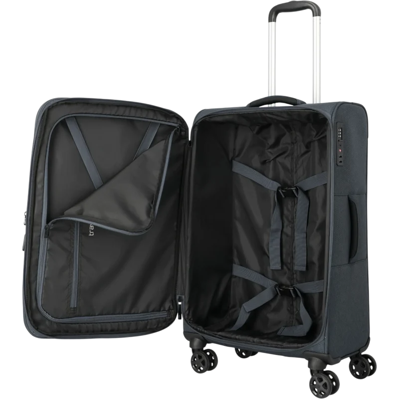 Travelite Kick Off 4-Rollen-Trolley M erw. 67 cm -Anthrazit