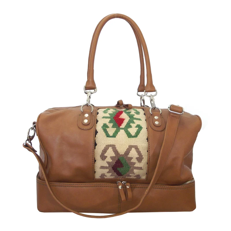 Anden Travelerbag S - Brown/Kilim Light