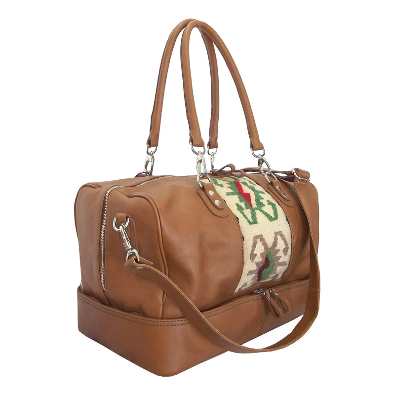 Anden Travelerbag S - Brown/Kilim Light