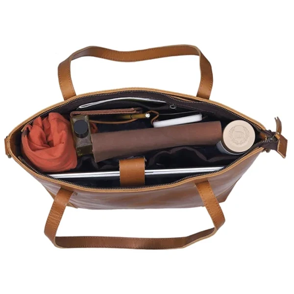 Montana Leather Tote Bag Combo - Tan