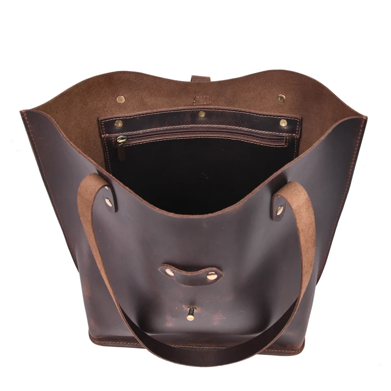 Denver Tie Leather Tote Bag