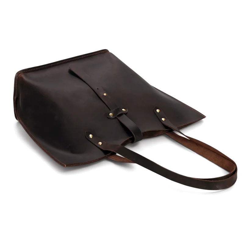 Denver Tie Leather Tote Bag