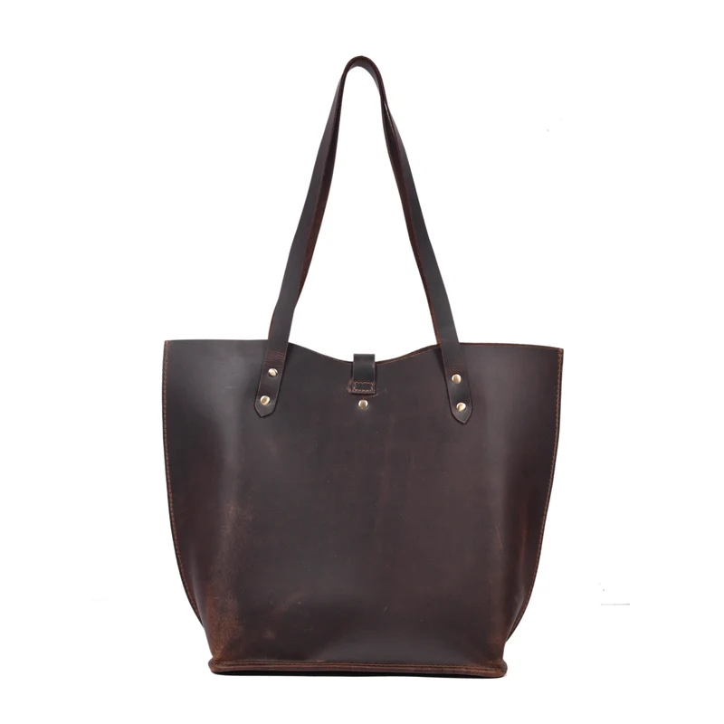 Denver Tie Leather Tote Bag