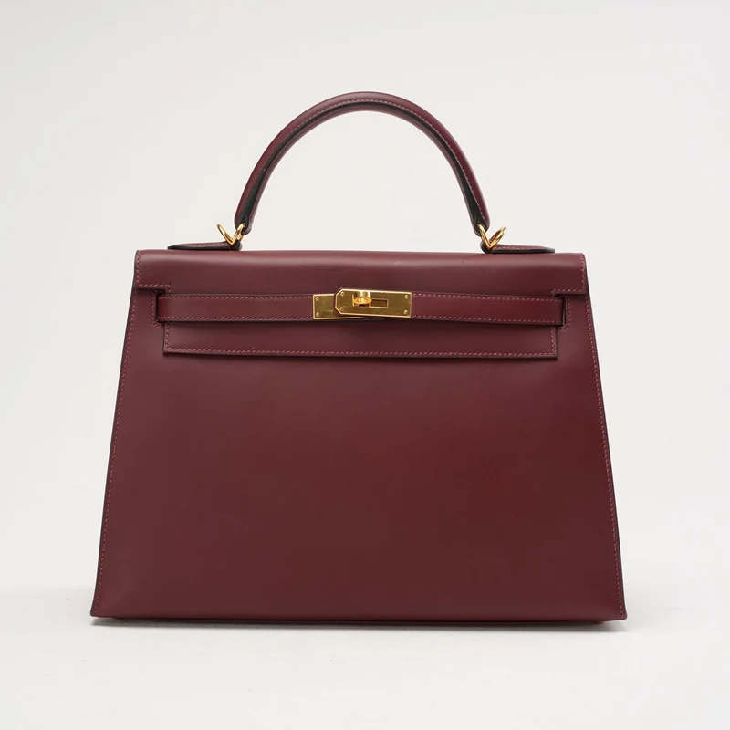 Hermès Kelly 32 Sellier Rot (Rouge H) Box Leder 2017