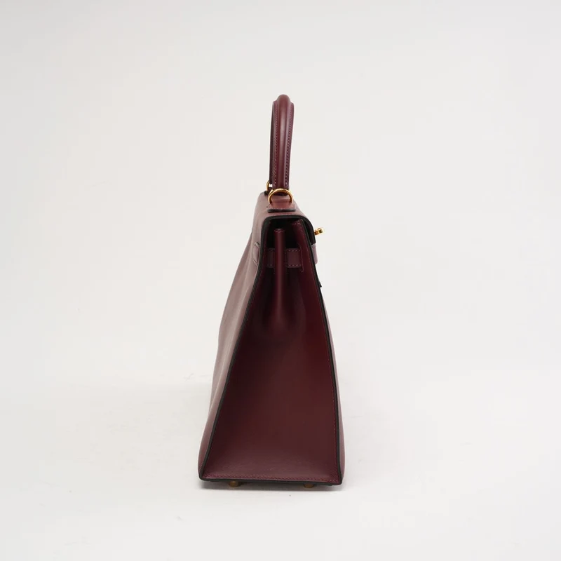 Hermès Kelly 32 Sellier Rot (Rouge H) Box Leder 2017