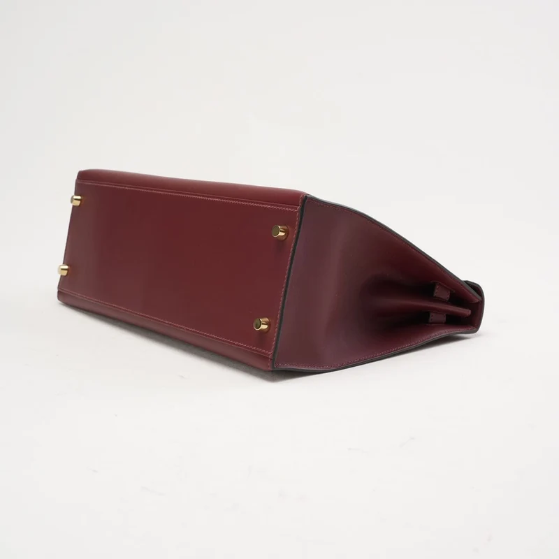 Hermès Kelly 32 Sellier Rot (Rouge H) Box Leder 2017