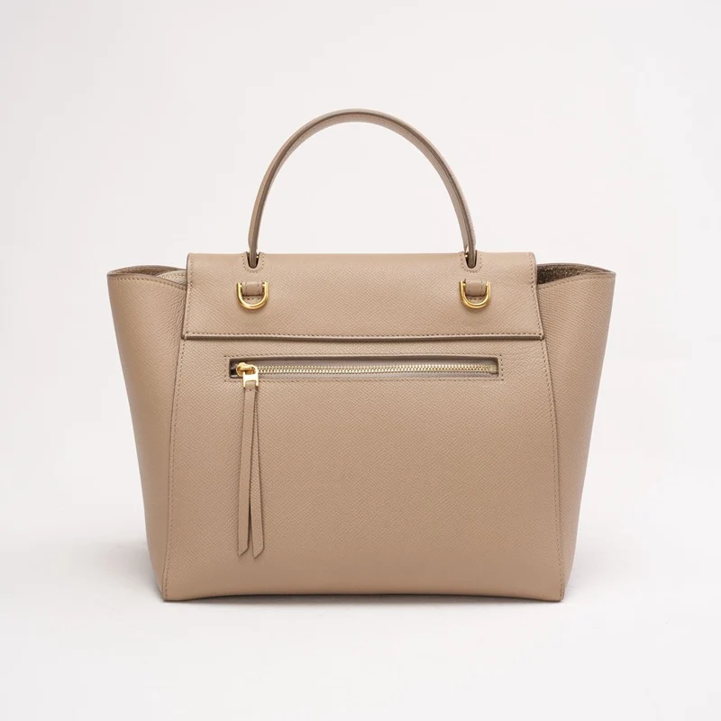 Celine Micro Belt aus genarbtem Kalbsleder, Taupe, 2017