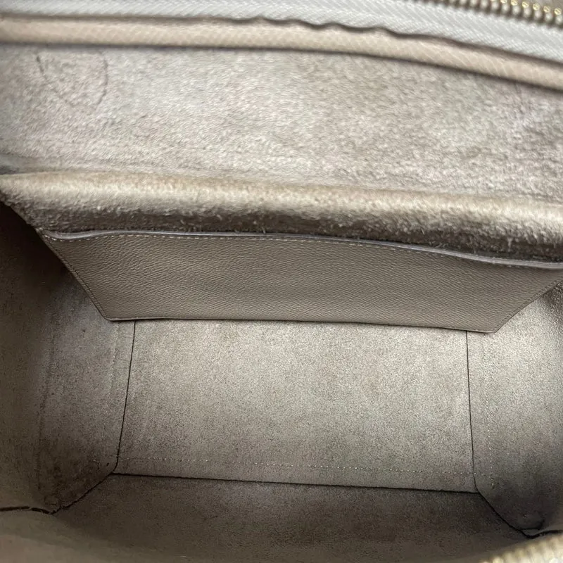 Celine Micro Belt aus genarbtem Kalbsleder, Taupe, 2017