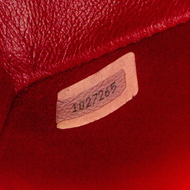 Chanel Vintage Mini Square Single Flap Rot 1991