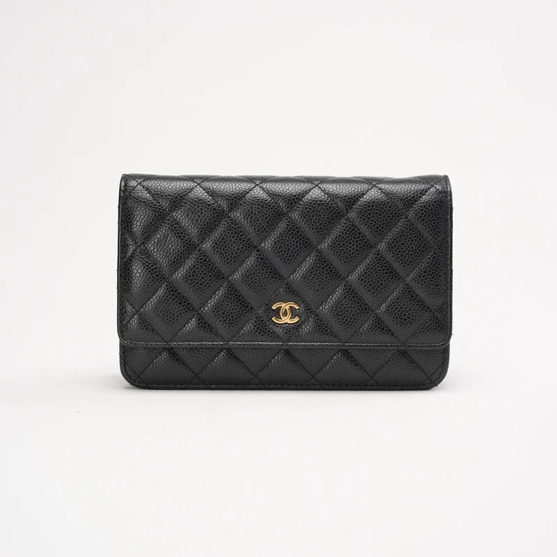 Chanel Wallet On Chain (WOC) Caviar Black 2019