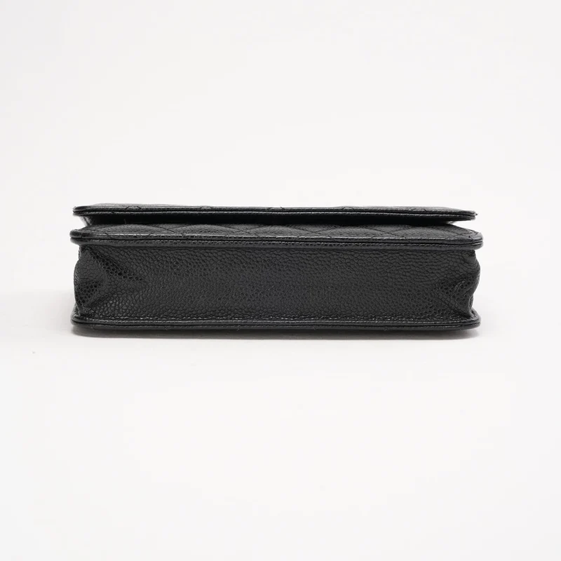 Chanel Wallet On Chain (WOC) Caviar Black 2019