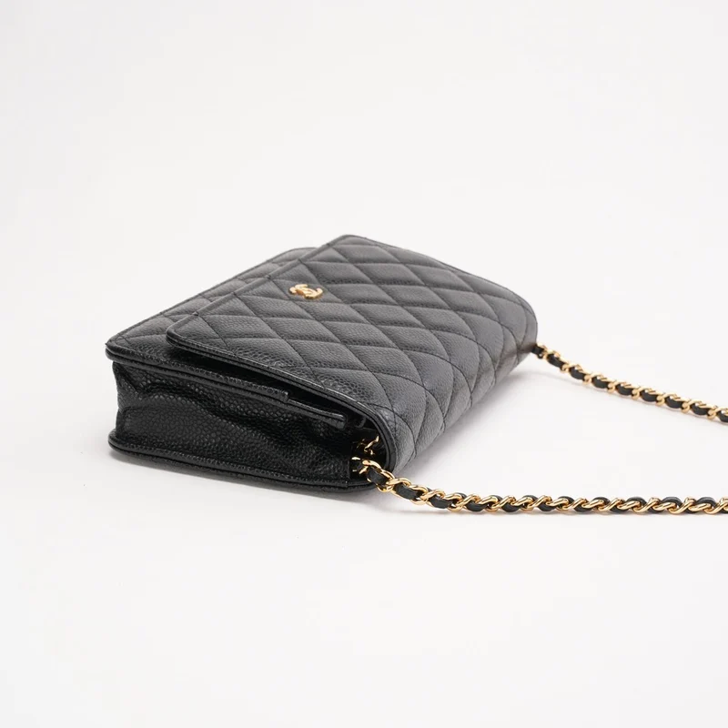 Chanel Wallet On Chain (WOC) Caviar Black 2019