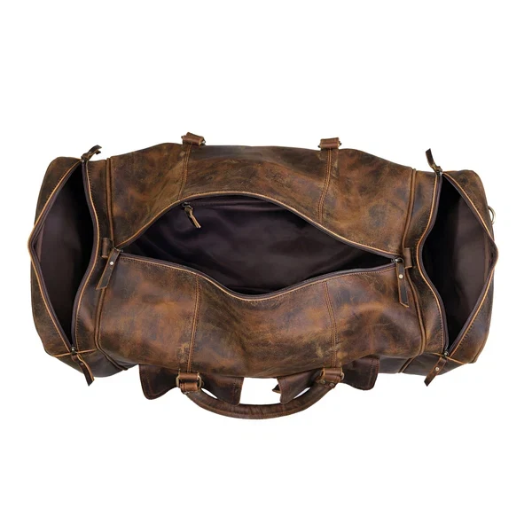 New Jersey Leather Duffel Bag - Vintage Brown