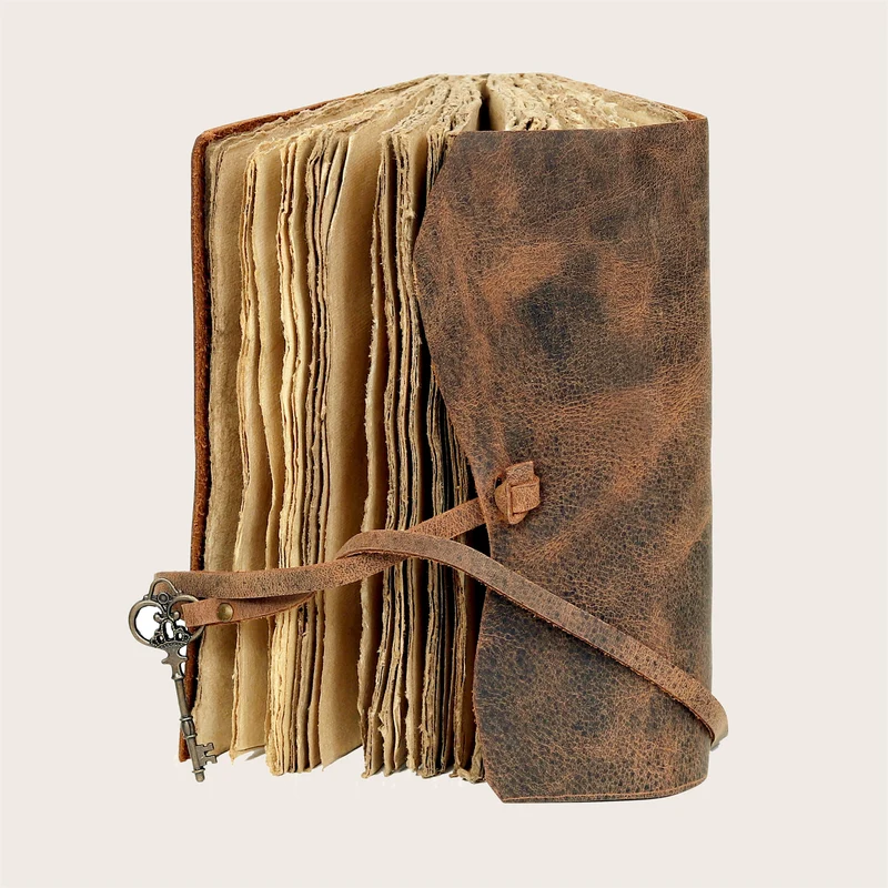 Vintage Style Leather Journal Notebook for Men Women