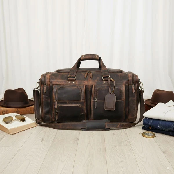 Farm Premium Buffalo Leather Duffle