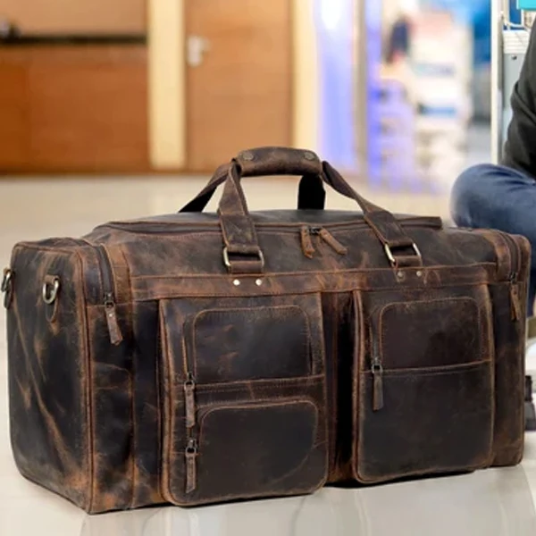 Farm Premium Buffalo Leather Duffle