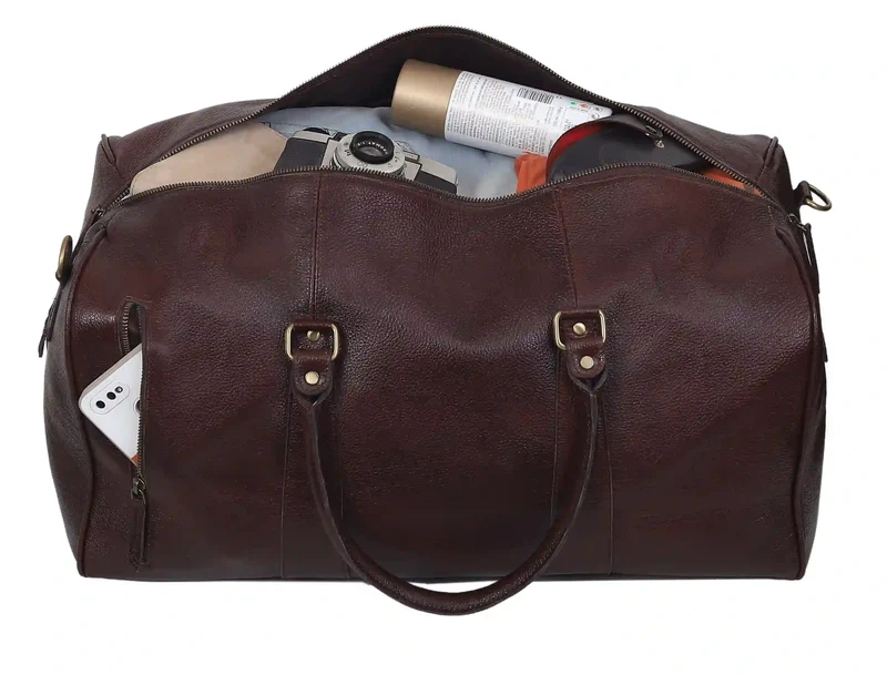 PENNSYLVANIA LEATHER DUFFEL WEEKENDER BAG