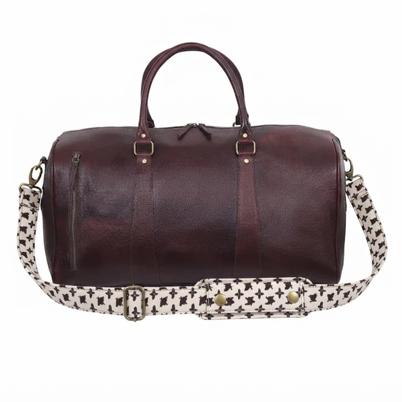 PENNSYLVANIA LEATHER DUFFEL WEEKENDER BAG