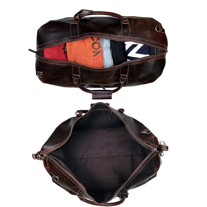 Nashville Leather Duffel Bag Men - Brown