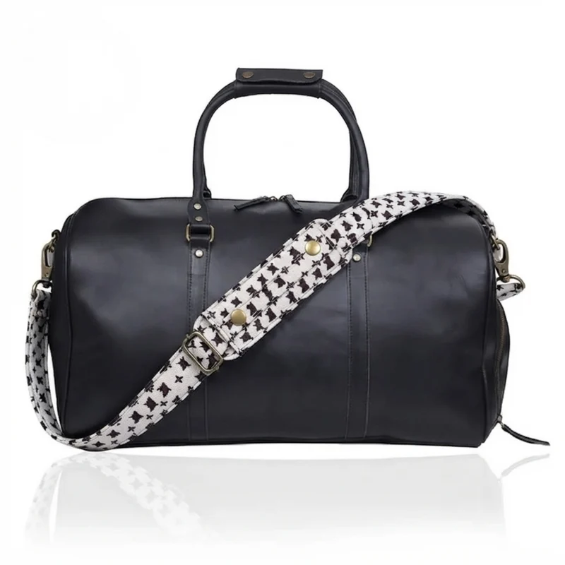 John Leather Duffel Bag Combo Set