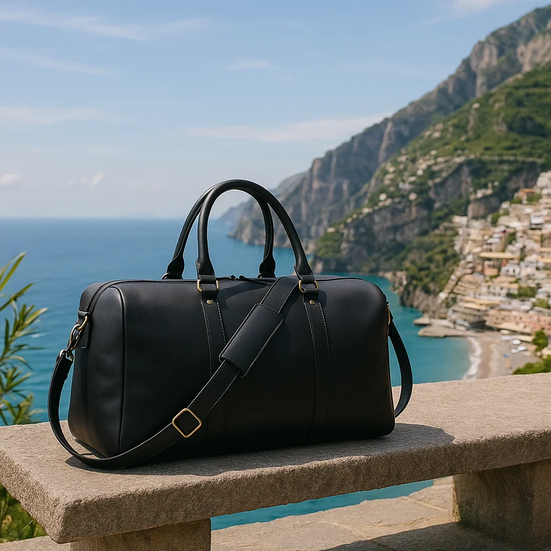 John Leather Duffel Bag Combo