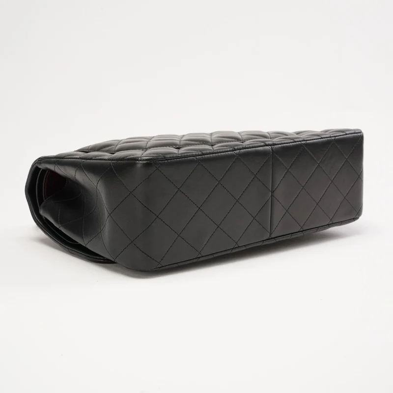 Chanel Classic Jumbo Double Flap Lamm Schwarz 2014