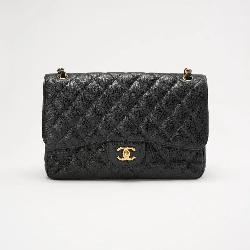 Chanel Jumbo Classic Double Flap Bag Caviar 2015