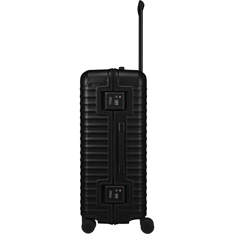 TITAN ETERNITY 4-Rollen-Trolley aus Aluminium L 75 cm -Black