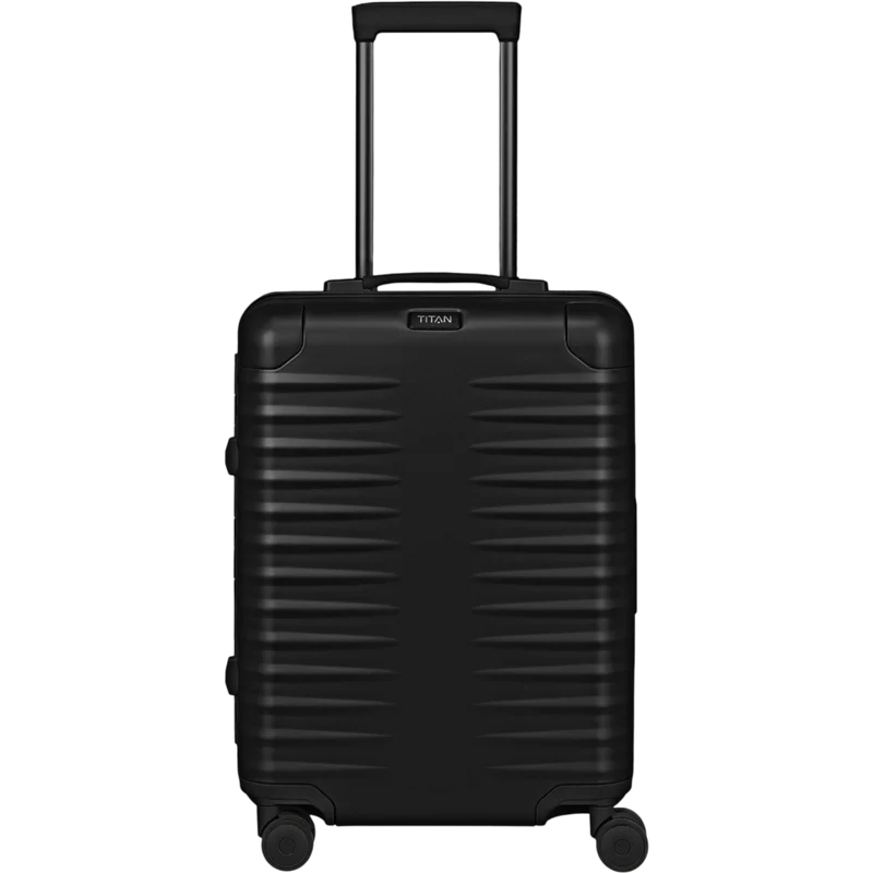 TITAN ETERNITY 4-Rollen-Kabinentrolley aus Aluminium 55 cm -black