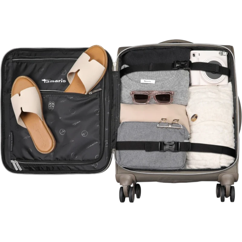 Tamaris by travelite Voyaage 4-Rollen-Handgepäcktrolley S 55 cm -Taupe