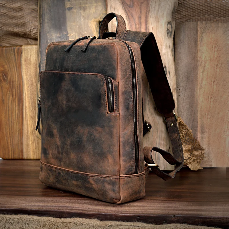 Madison Leather Laptop Travel Backpack for Men & Women