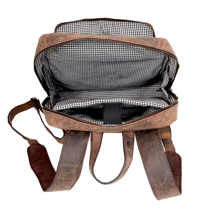 Madison Leather Laptop Travel Backpack for Men & Women
