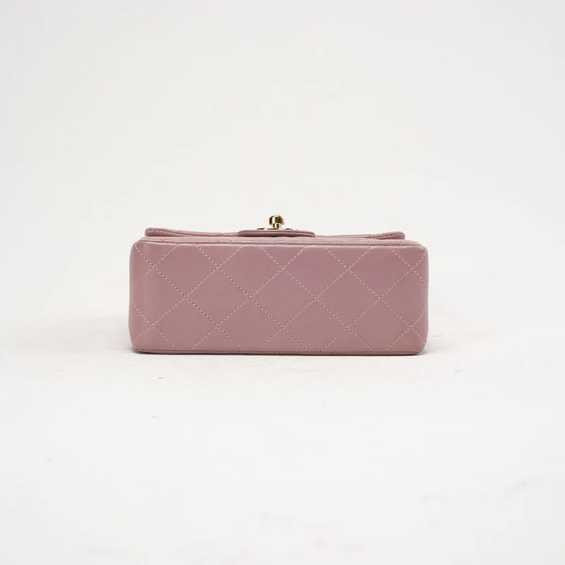Chanel Vintage Mini Square Classic Flap Pink 2002