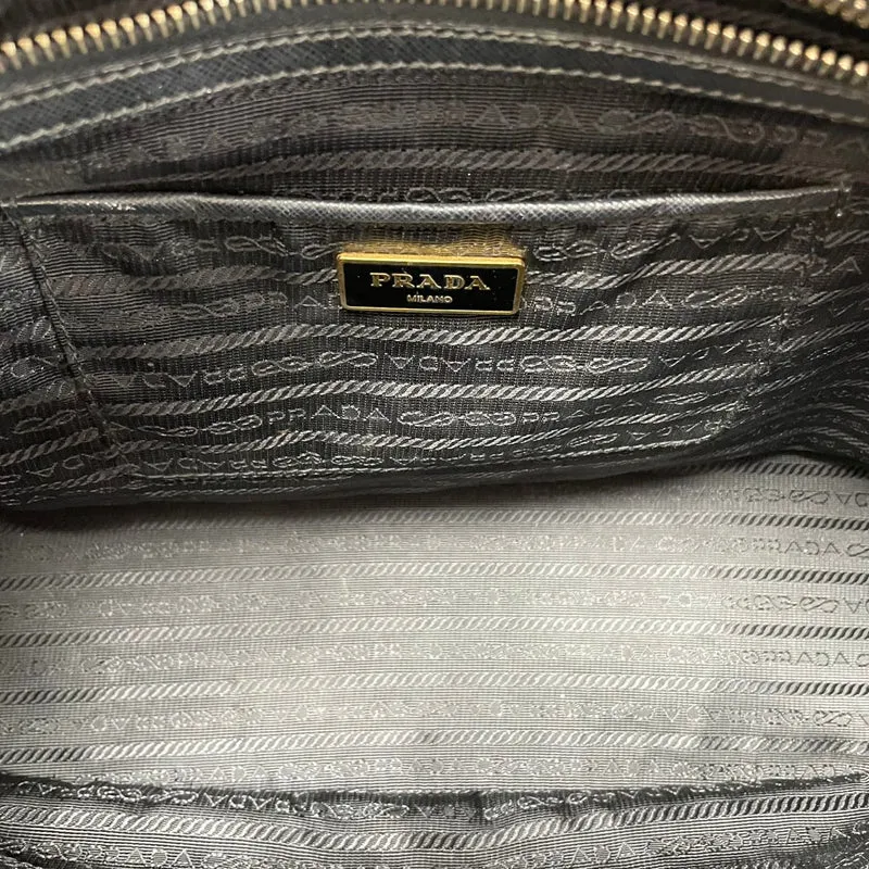 Prada Schwarze Saffiano Medium Galleria Zip Tote Leder